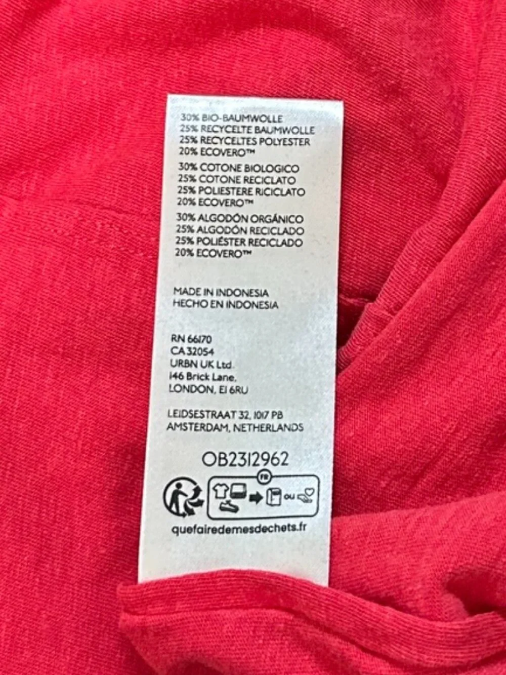 NWT Free People We The Free Nova Long Sleeve Tee in Rococco Red - Size Small